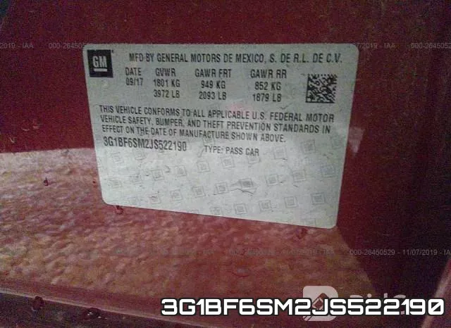 3G1BF6SM2JS522190 фото 10