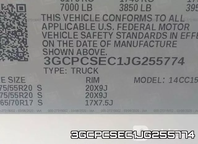 3GCPCSEC1JG255774 фото 10