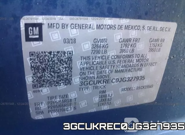 3GCUKREC0JG327935 фото 10