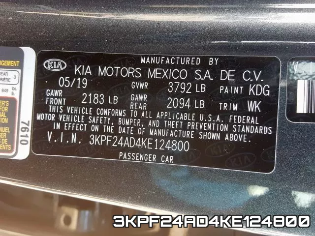 3KPF24AD4KE124800 фото 2