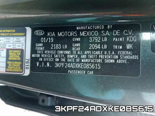3KPF24ADXKE085615 фото 2