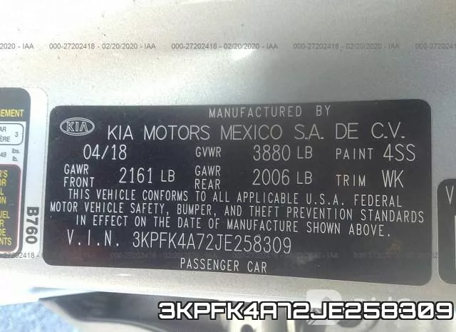 3KPFK4A72JE258309 фото 10