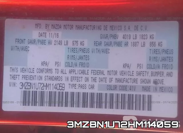 3MZBN1U72HM114059 фото 10