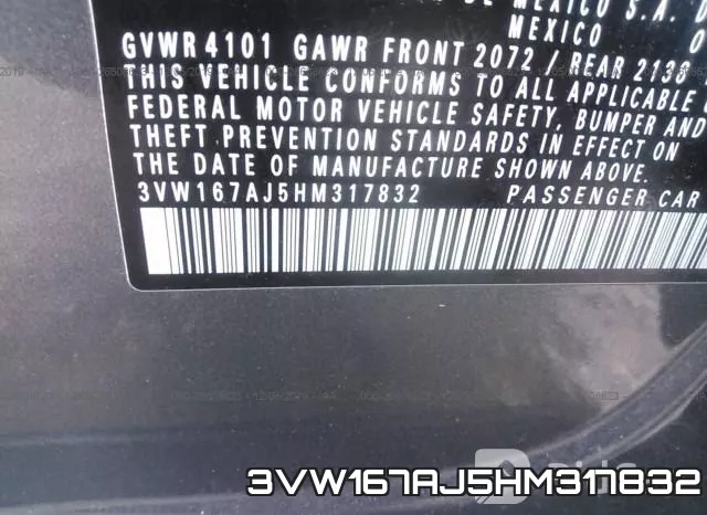 3VW167AJ5HM317832 фото 10