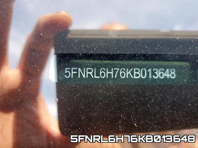 5FNRL6H76KB013648 фото 2