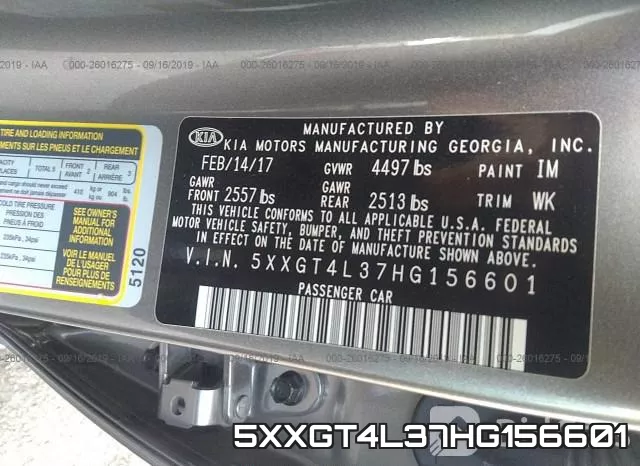 5XXGT4L37HG156601 фото 10