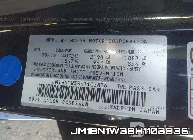 JM1BN1W38H1103836 фото 10