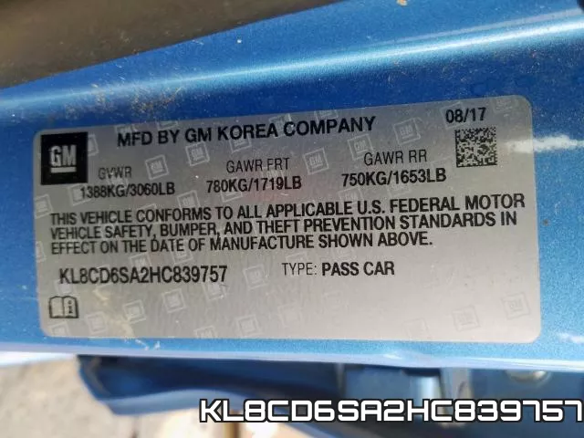 KL8CD6SA2HC839757 фото 2