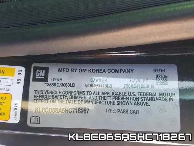 KL8CD6SA5HC718267 фото 2