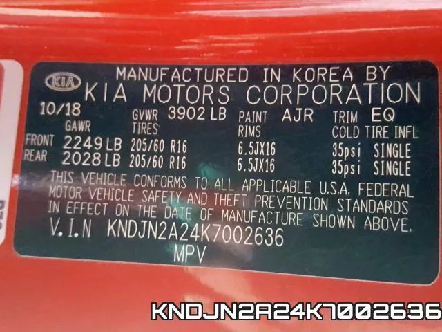 KNDJN2A24K7002636 фото 2