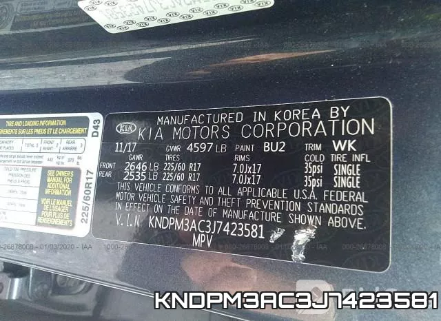 KNDPM3AC3J7423581 фото 10