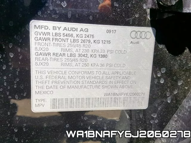 WA1BNAFY6J2060278 фото 2