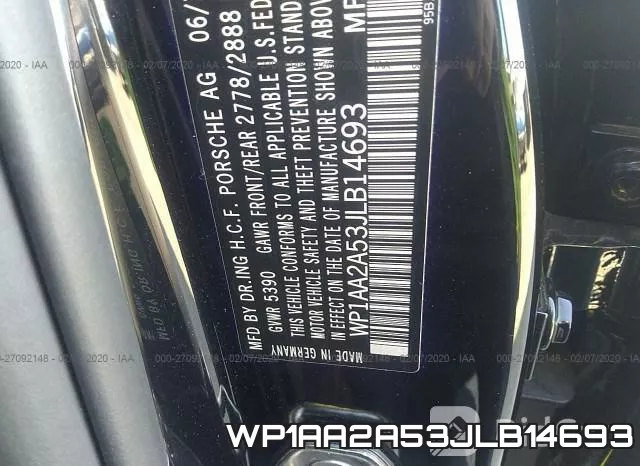 WP1AA2A53JLB14693 фото 10