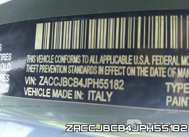 ZACCJBCB4JPH55182 фото 2