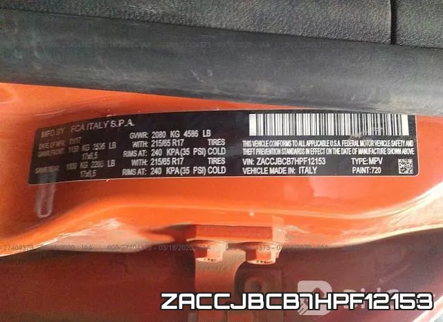 ZACCJBCB7HPF12153 фото 10