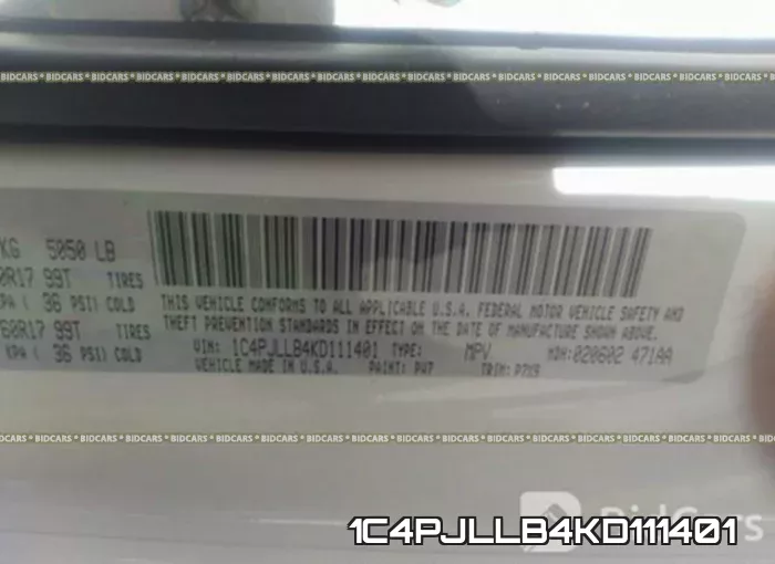 1C4PJLLB4KD111401 фото 10