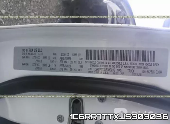 1C6RR7TTXJS303036 фото 10