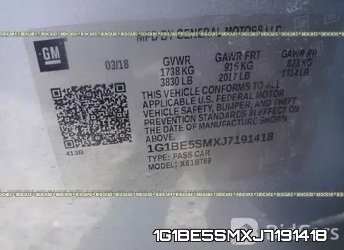 1G1BE5SMXJ7191418 фото 10