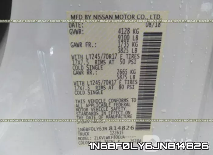 1N6BF0LY6JN814826 фото 10