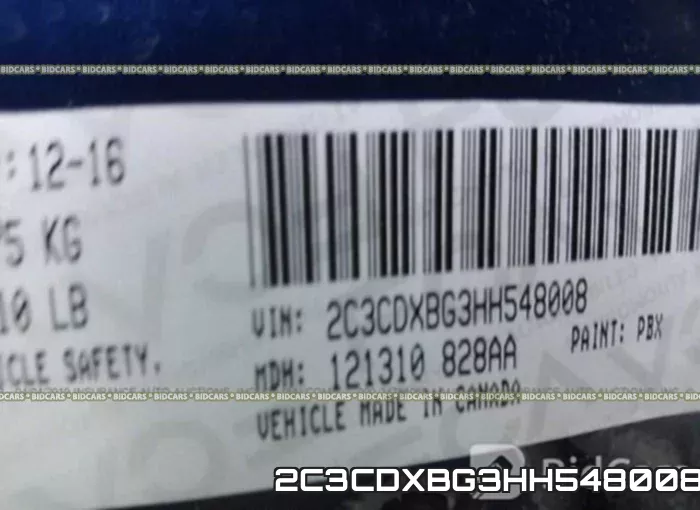 2C3CDXBG3HH548008 фото 10