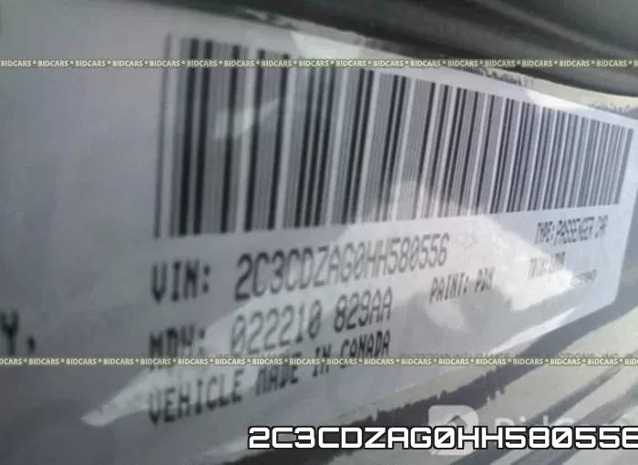 2C3CDZAG0HH580556 фото 10