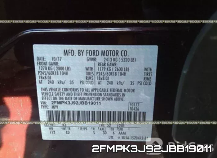 2FMPK3J92JBB19011 фото 10