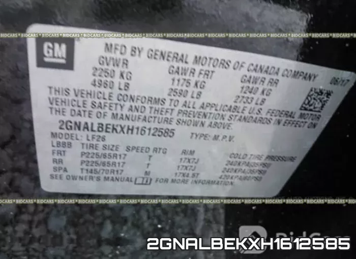 2GNALBEKXH1612585 фото 10