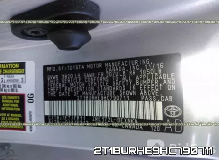 2T1BURHE9HC790711 фото 10