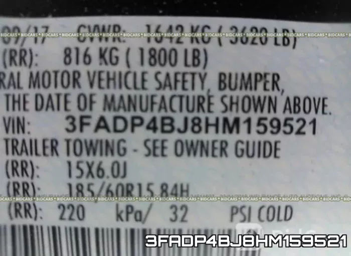 3FADP4BJ8HM159521 фото 10