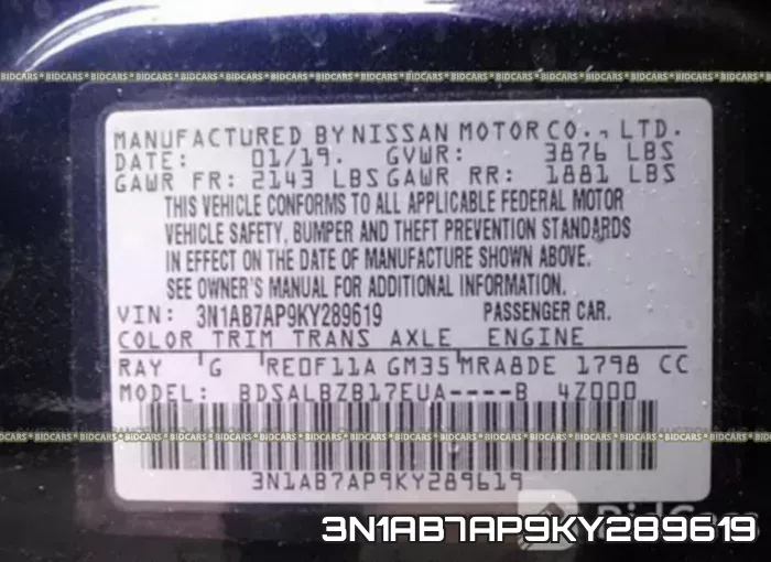 3N1AB7AP9KY289619 фото 10