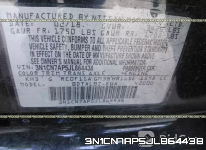3N1CN7AP5JL864438 фото 10