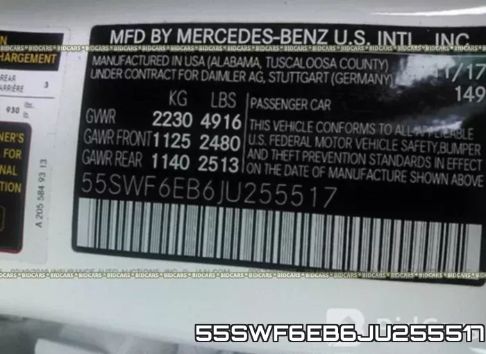 55SWF6EB6JU255517 фото 10