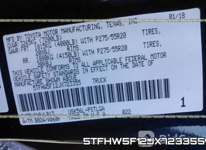 5TFHW5F12JX723355 фото 10