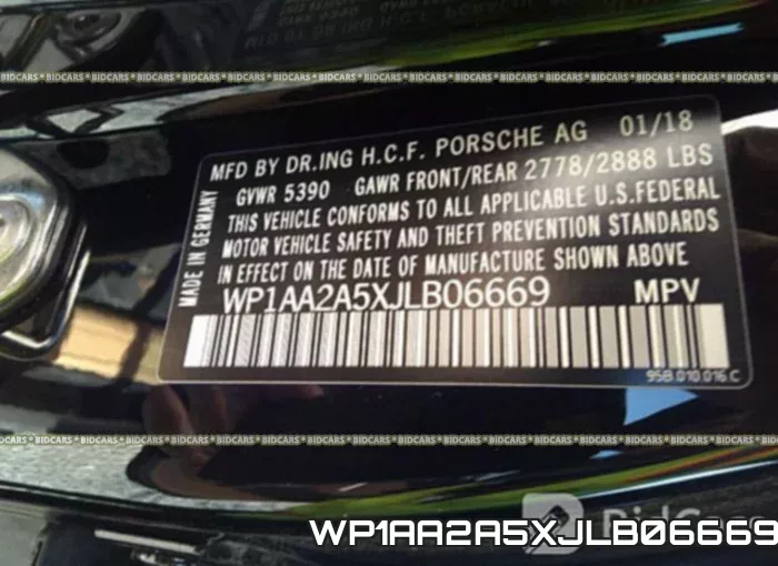 WP1AA2A5XJLB06669 фото 10