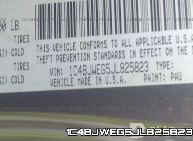 1C4BJWEG5JL825823 фото 10