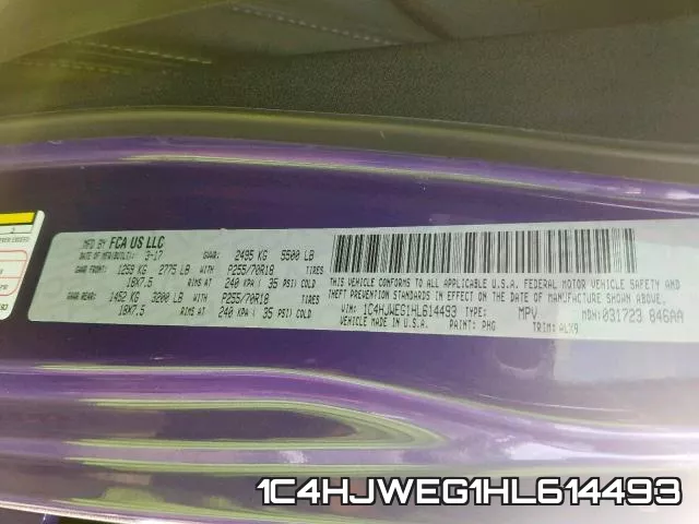 1C4HJWEG1HL614493 фото 2