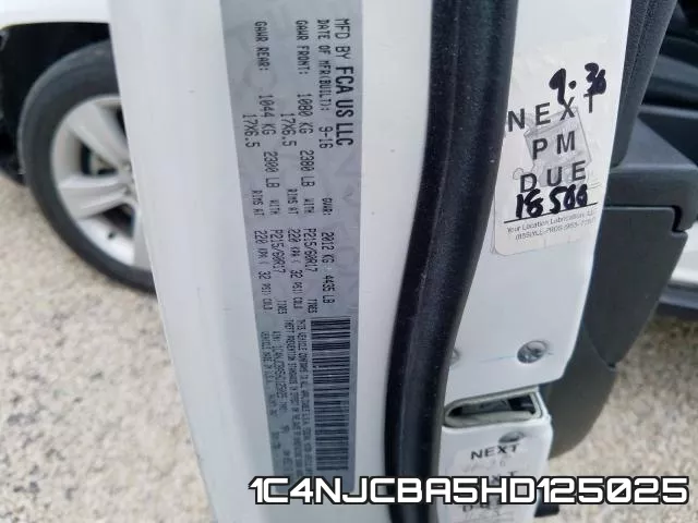 1C4NJCBA5HD125025 фото 2
