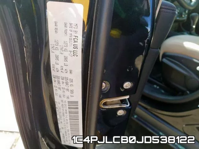 1C4PJLCB0JD538122 фото 2