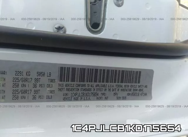 1C4PJLCB1KD175654 фото 10