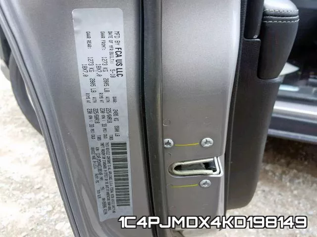1C4PJMDX4KD198149 фото 2