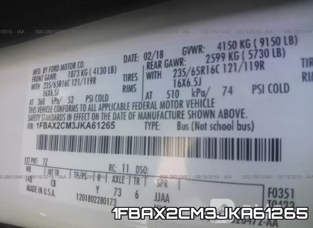 1FBAX2CM3JKA61265 фото 10