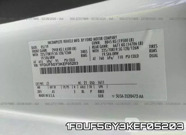 1FDUF5GY3KEF05203 фото 10