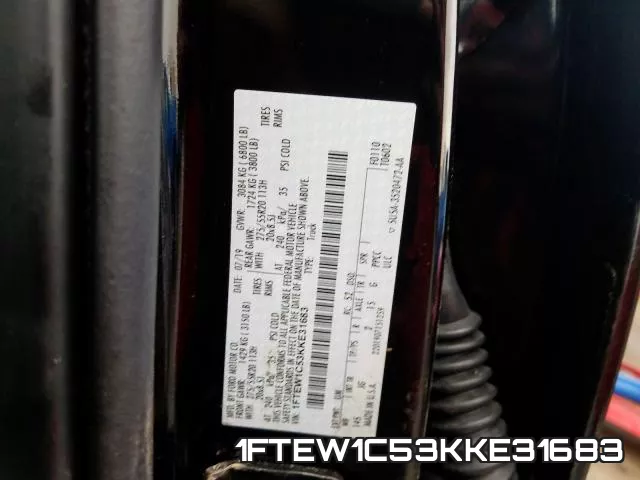 1FTEW1C53KKE31683 фото 2