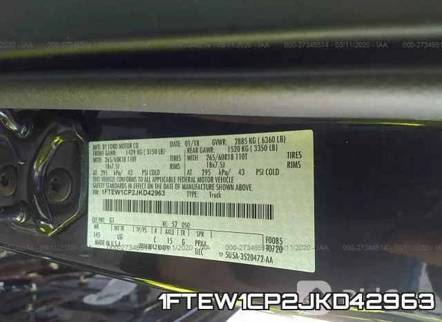 1FTEW1CP2JKD42963 фото 10