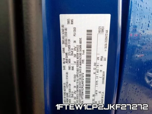 1FTEW1CP2JKF27272 фото 2