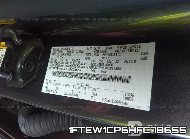 1FTEW1CP6HFC78655 фото 10