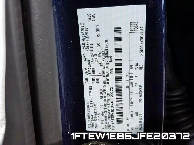1FTEW1EB5JFE20372 фото 2