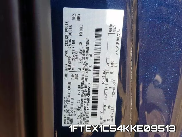 1FTEX1C54KKE09513 фото 2