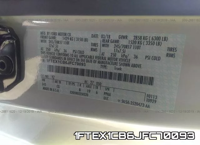 1FTEX1CB6JFC70093 фото 10