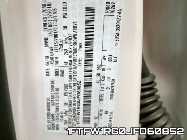 1FTFW1RG0JFD60852 фото 2